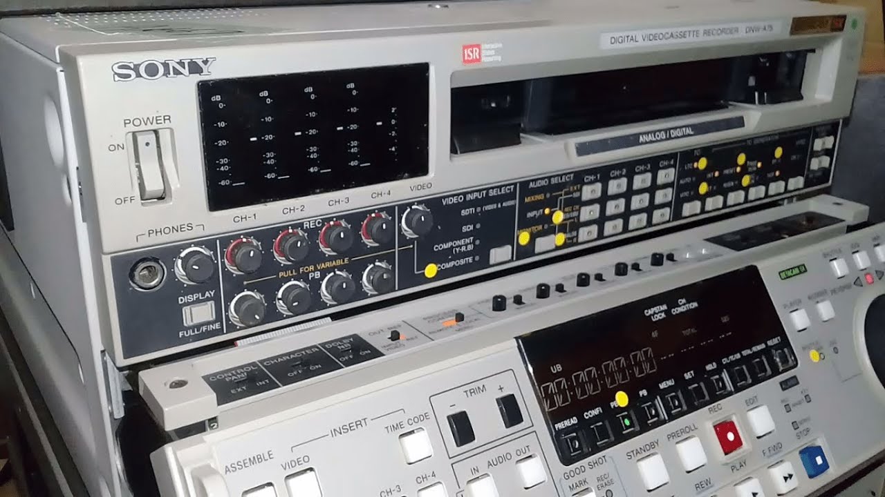 Sony DNW-A75 Betacam SX VTR in action