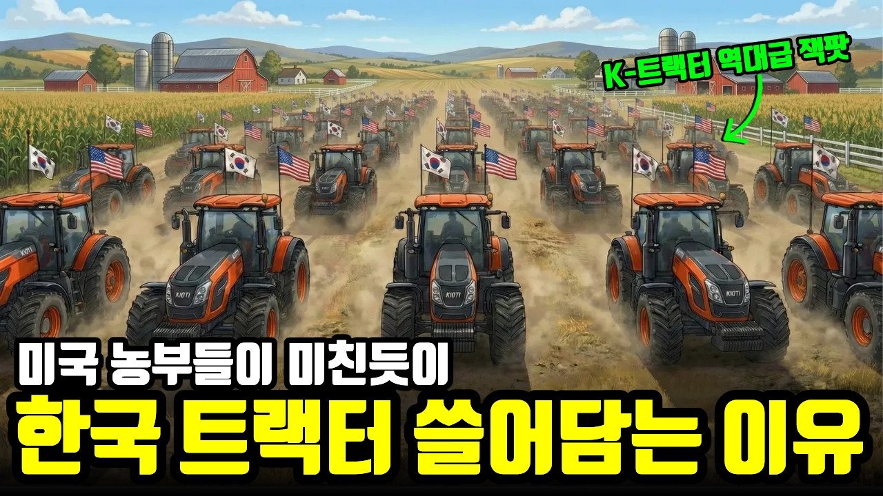 188년 미국 독점기업 박살! 미국 농부들이 미친듯이 한국 트랙터 쓸어담는 진짜 이유
