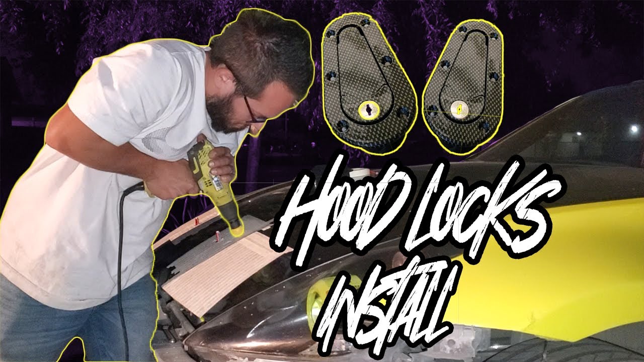 Candados de cofre/ 370z hood locks install