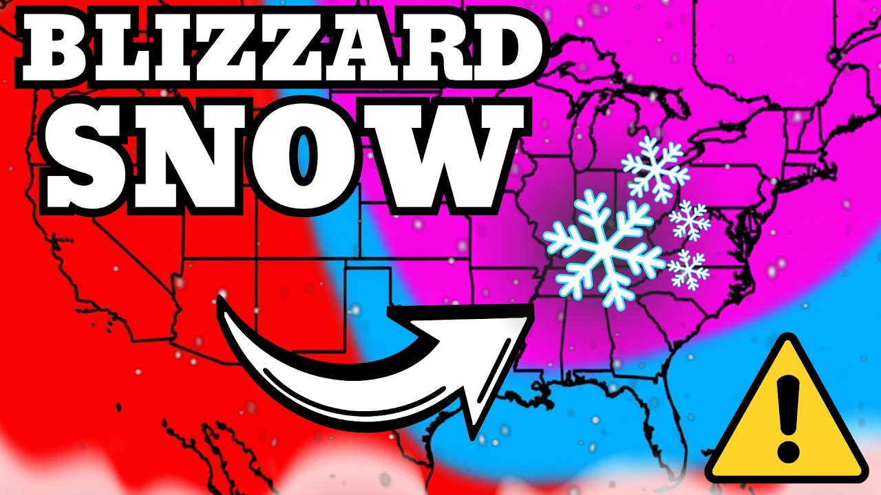 MAJOR BLIZZARD On The Way - RARE Snow Pushing DEEP South
