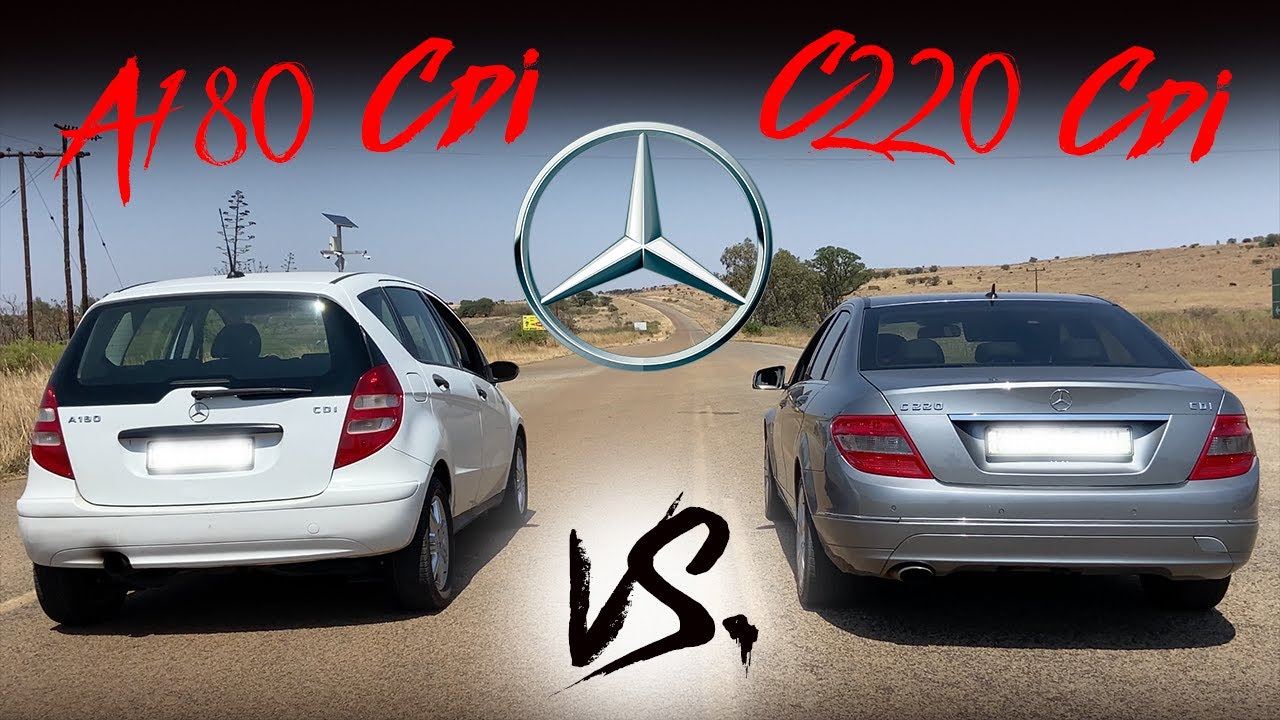 Mercedes W204 VS. W169 (DIESEL BATTLE) Can I Beat My Mom In a DRAG RACE??