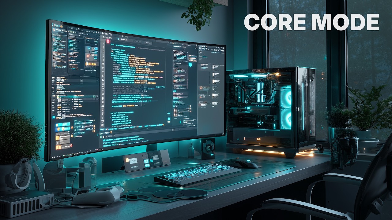 Cyber Loft Minimal Space | Cyber Loft Core | Minimal Coding Ambience | Deep Work Music [No Ads]