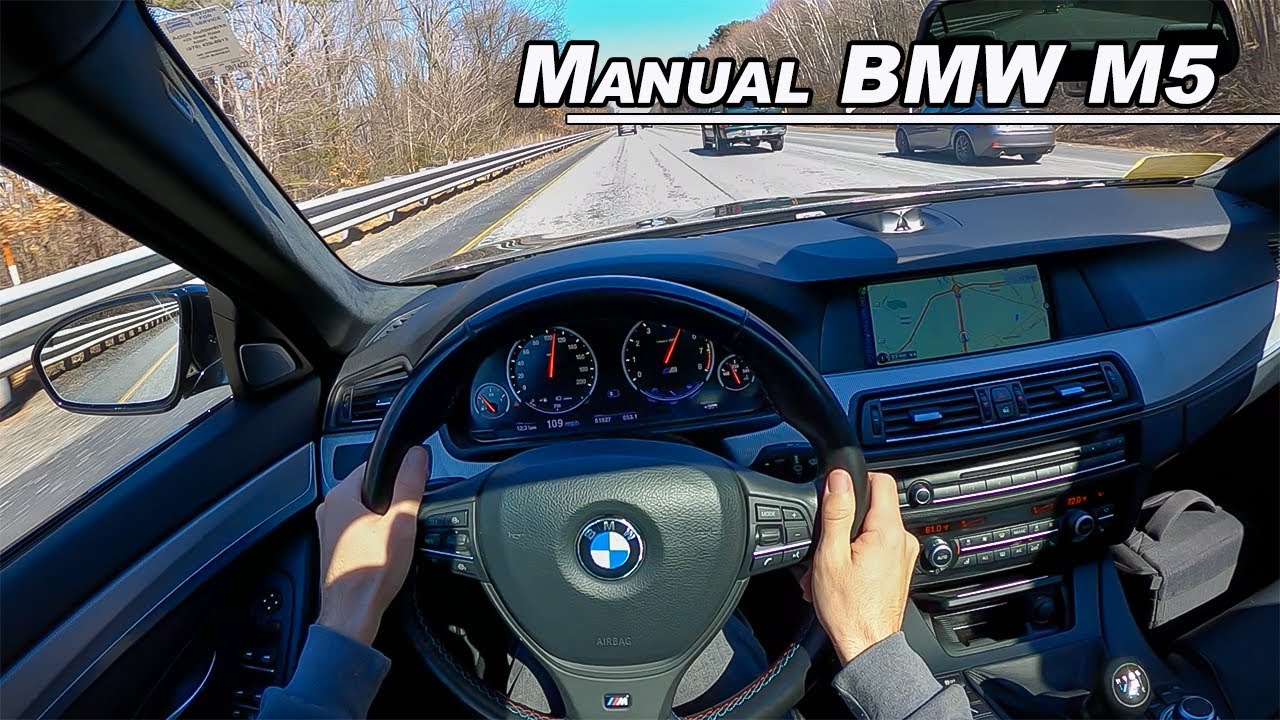BMW F10 M5 с 6-ступенчатой ​​механической коробкой передач — 560 л.с. Twin Turbo V8 RWD (бинаурал...