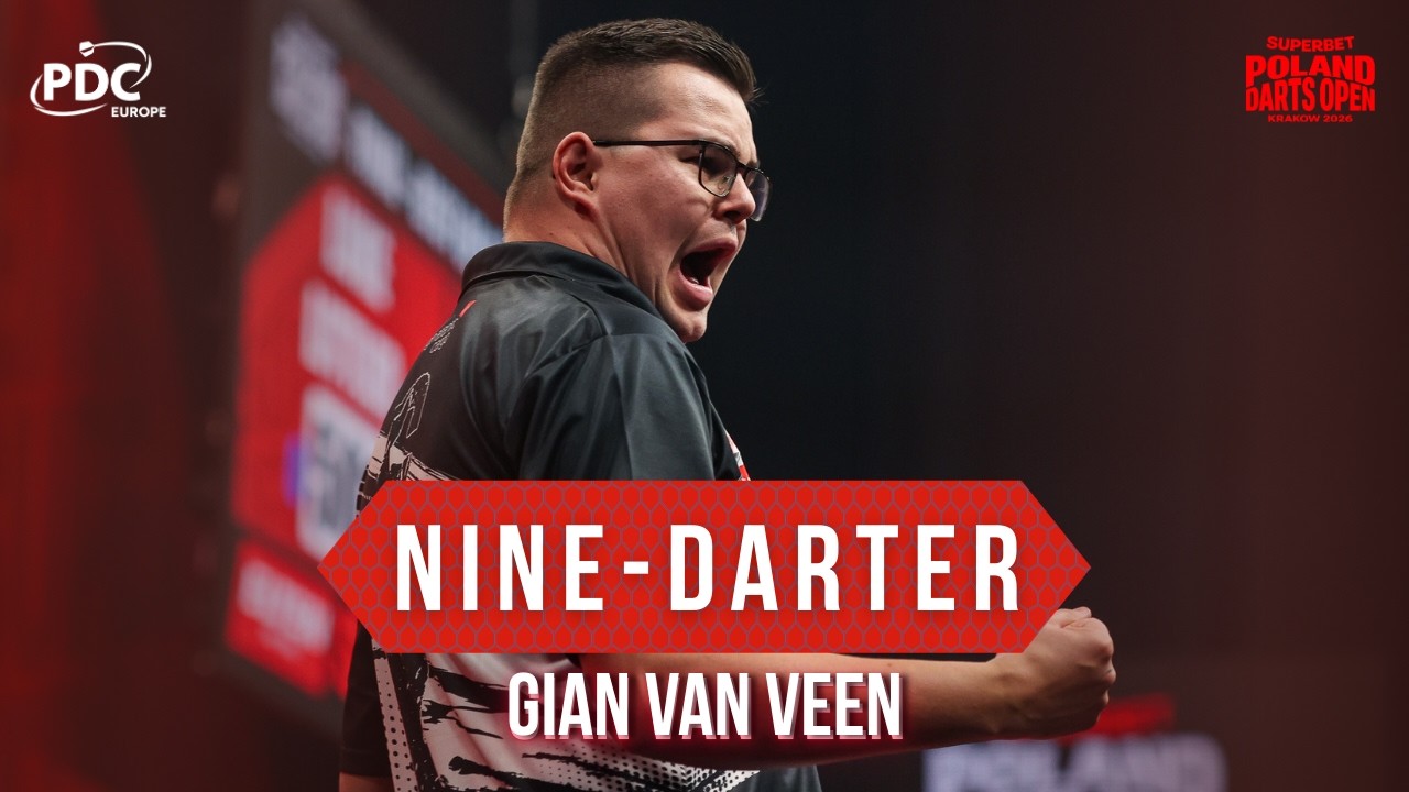 NINE-DARTER! 🤯 Gian van Veen hits his first ever televised nine-darter! 🔥