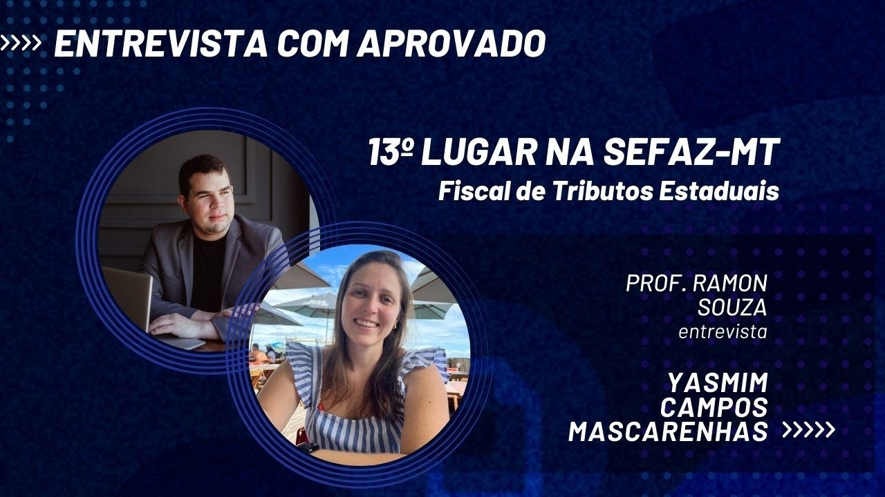 Ela foi aprovada em 13º lugar na SEFAZ-MT | Yasmim Campos Mascarenhas