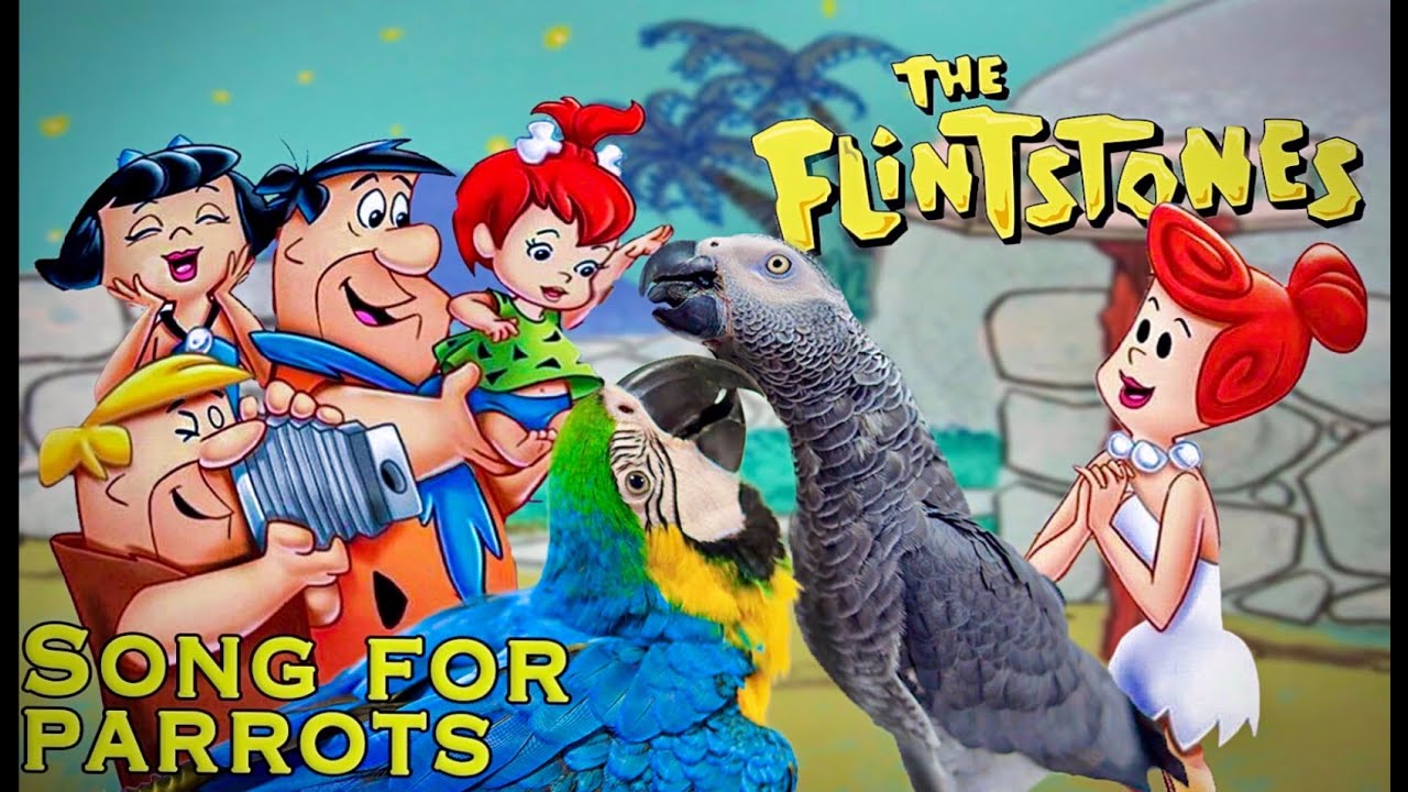 The Flintstones whistle training parrot teach / Семейство Флинтстоун песен за папагали / Bird Song