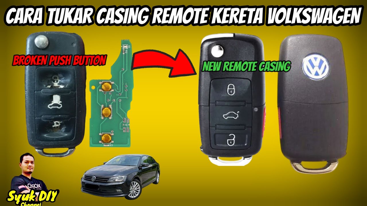 Cara Tukar Casing Kereta Volkswagen Jetta | How To Change Key Shell VW