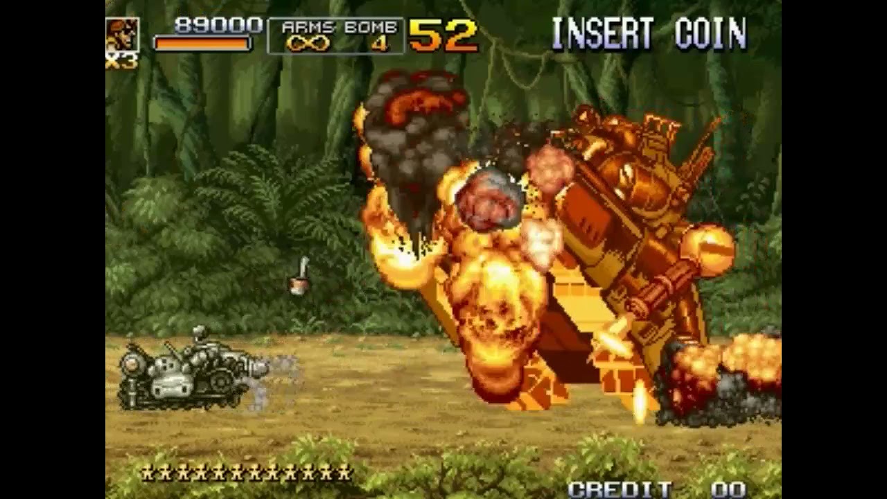 Metal Slug 5 (Arcade) Red Tank Boss Battle