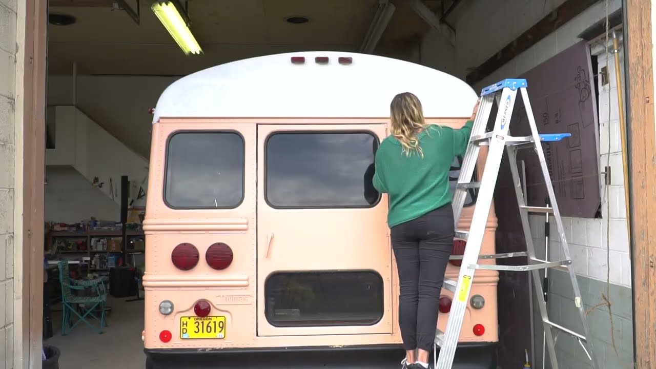 Removing Skoolie Flasher Lights - Solo Female Bus Build