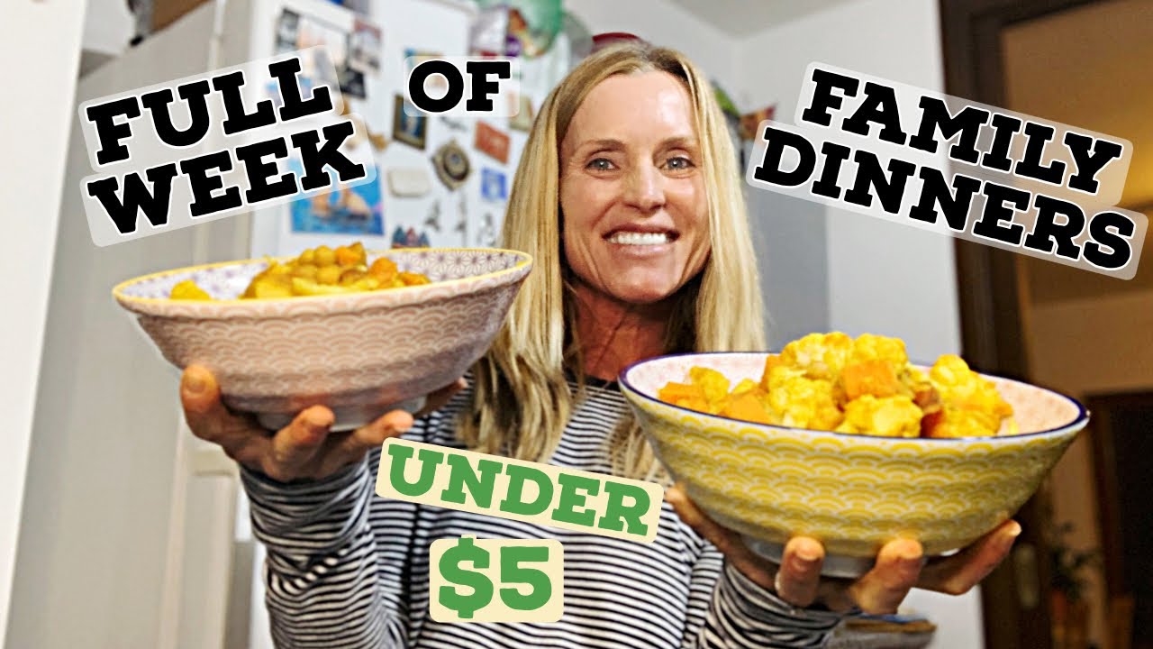 FULL WEEK OF DELICIOUS, PLANT BASED FAMILY MEALS FOR UNDER $5// WFPB NO OIL// VEGAN// GLUTEN FREE