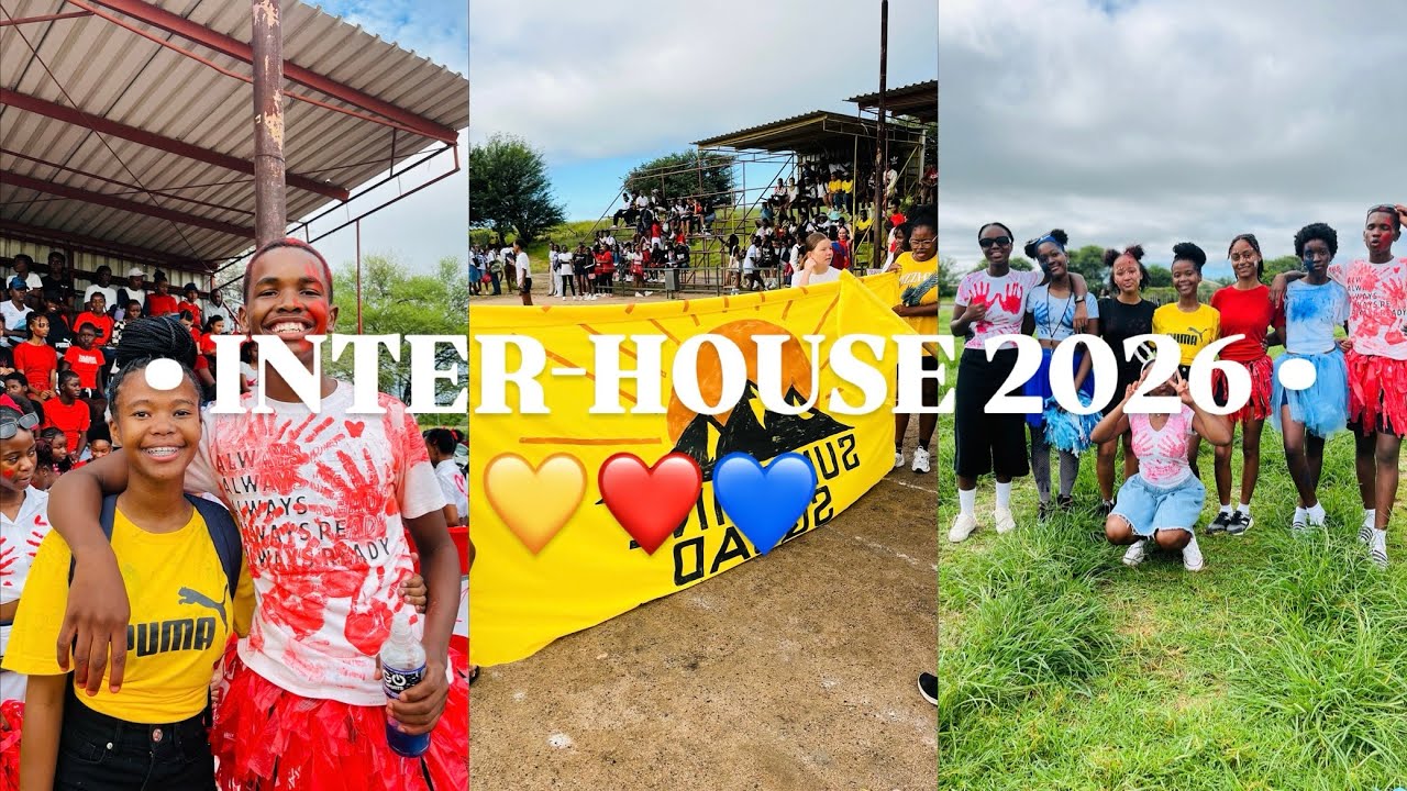 MINI VLOG ||• INTER-HOUSE IN OKAHANDJA 💛❤️💙!!!!