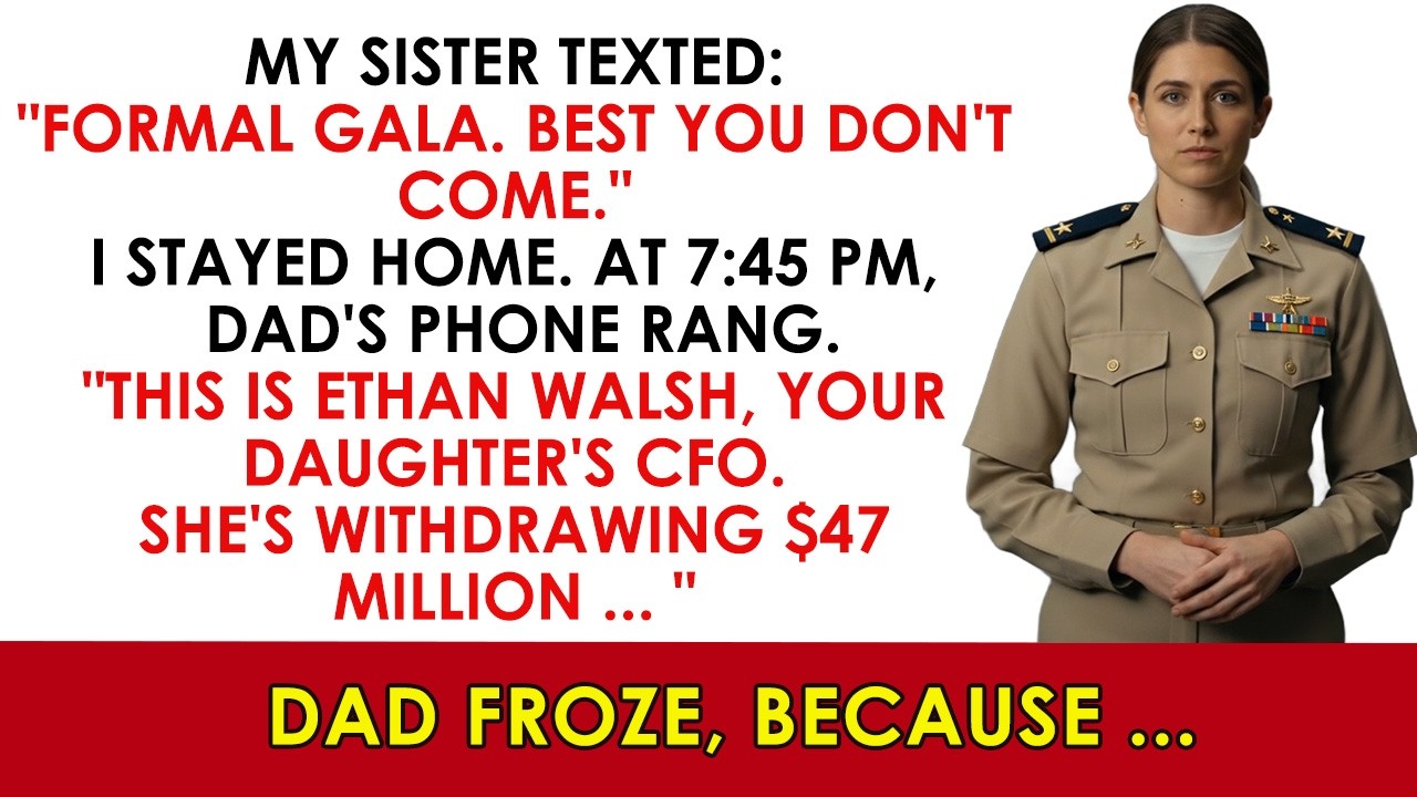 My Sister Told Me Not to Show Up to Dad’s Holiday Gala —Then My CFO Called Him in Front of 40 Gu