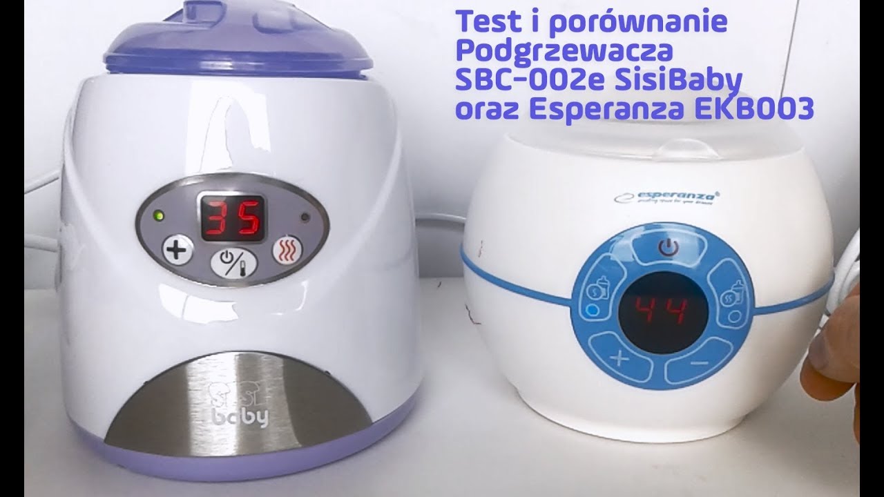 Test Porównanie podgrzewaczy do mleka SisiBaby® SBC002e oraz Esperanza EKB003
