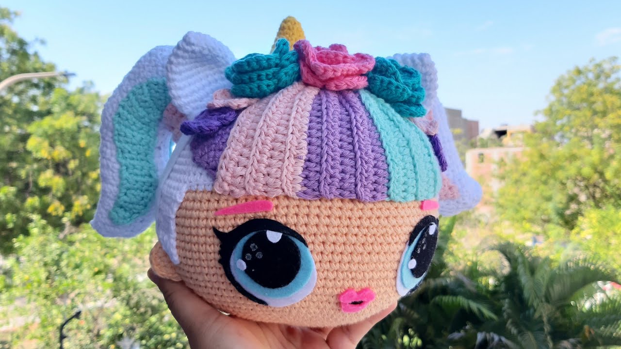 MUÑECA LOL UNICORNIO AMIGURUMI A CROCHET - CÓMO HACER OJOS Y BOCA
