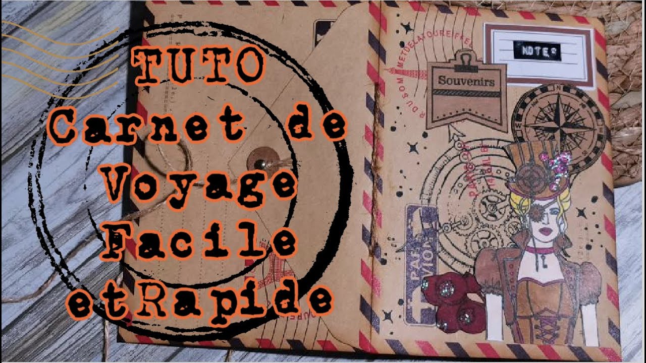 CARNET de VOYAGE RAPIDE avec Tampons de chez @lorelaidesign1099  /TRAVEL DIARY