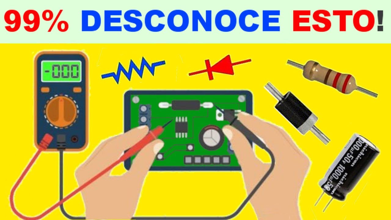COMO MEDIR COMPONENTES ELECTRONICOS SOBRE LA PLACA!
