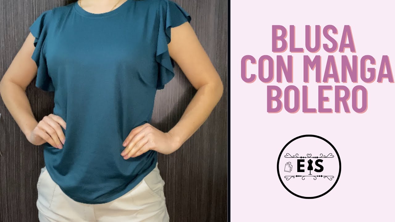 SÚPER FÁCIL de hacer!!! BLUSA con manga BOLERO!! Y SIN patrones!!