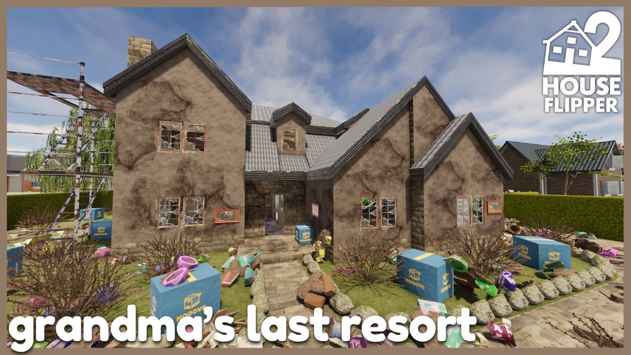 grandma's last resort🏡 house flipper 2: custom job | no commentary longplay