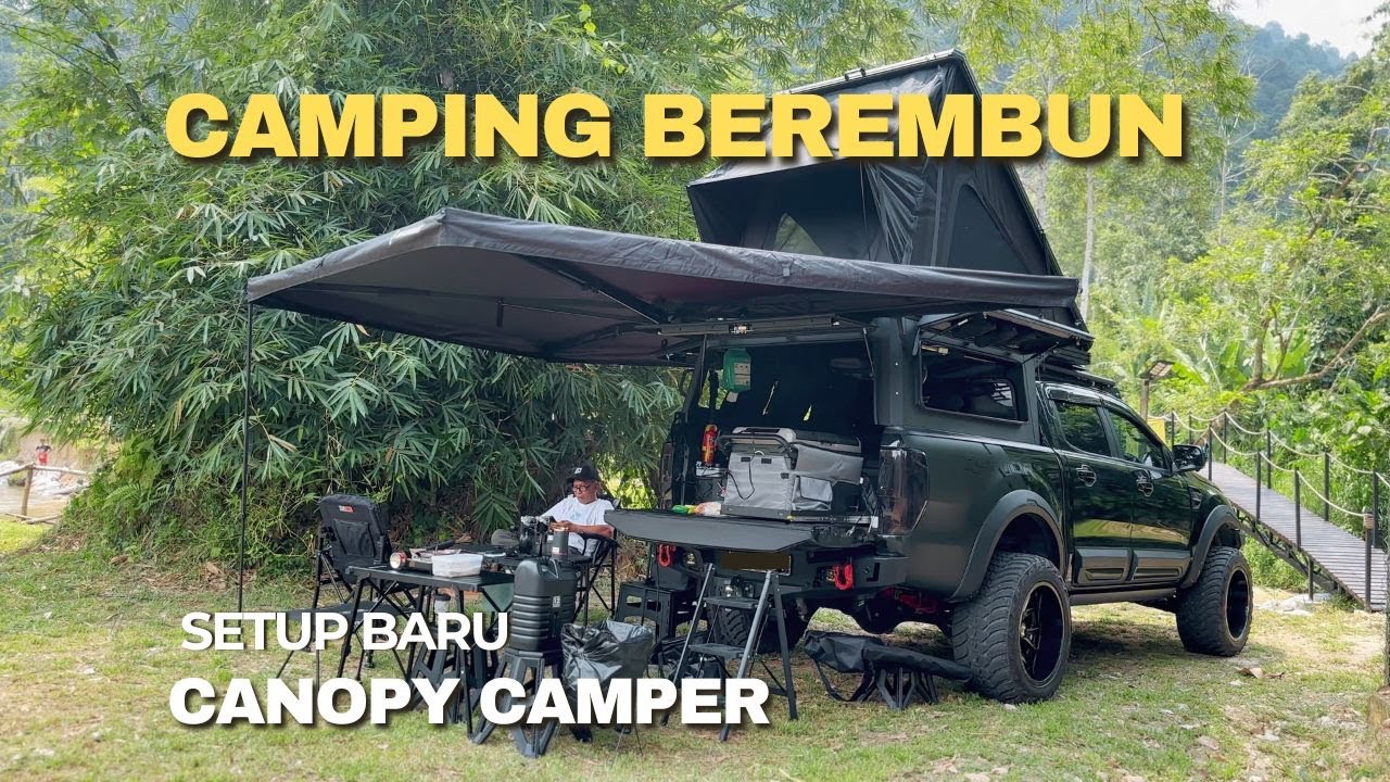 EP. 26 - CAMPING BEREMBUN Test Setup Baru / Canopy Camper | ASMR