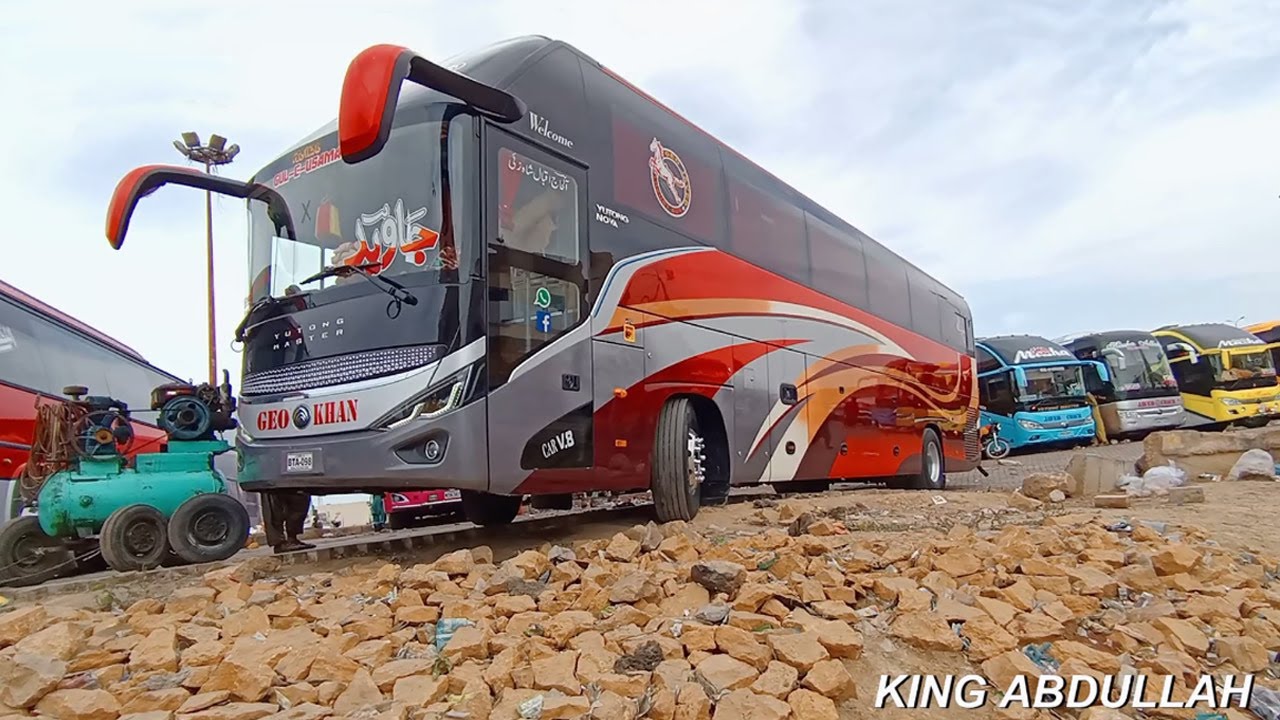Geo Javed Coach Service | Yousaf Goth Bus terminal | Bus of Balochistan | Makran Buses | Coach Bus