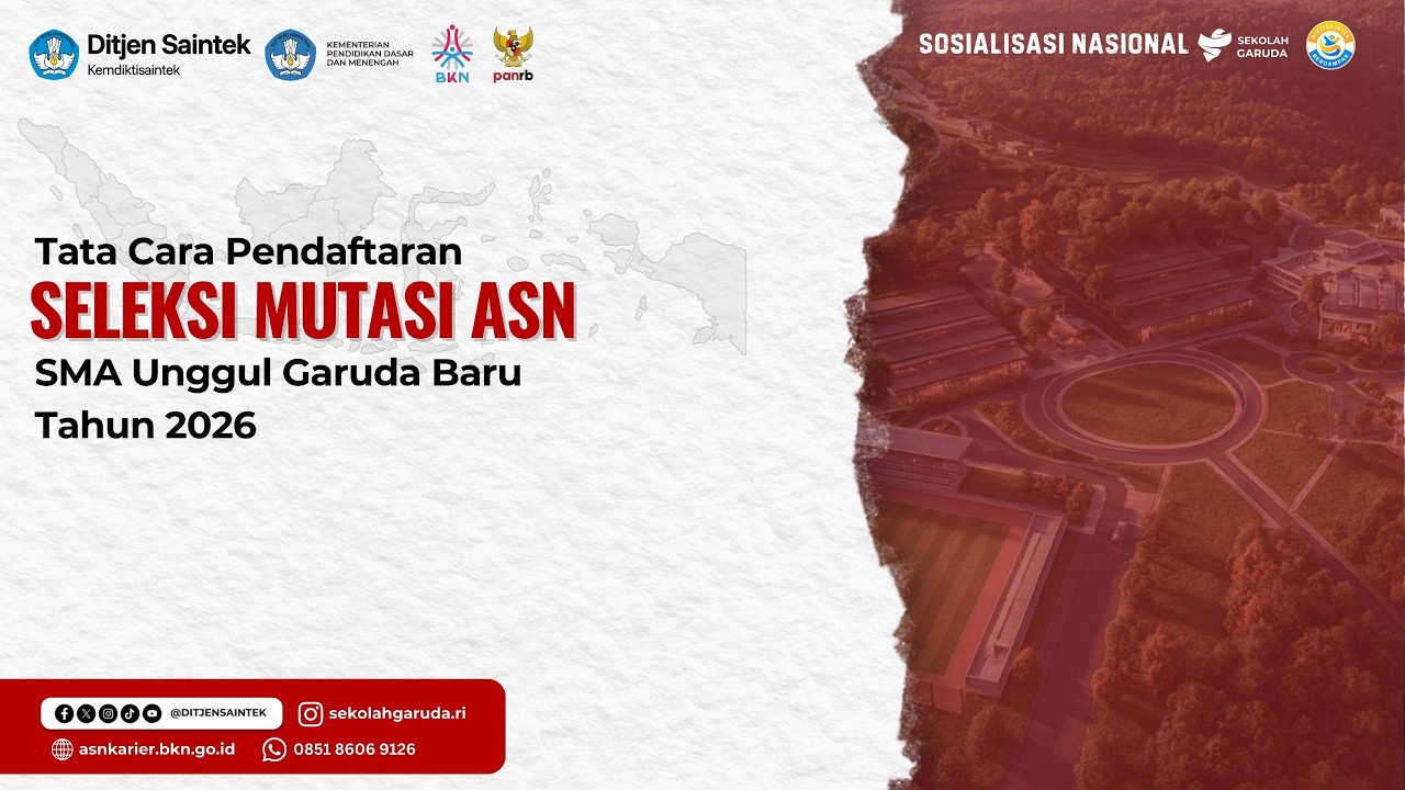 Sosialisasi Seleksi Mutasi PNS SMA Unggul Garuda KEMDIKTISAINTEK melalui layanan ASN Karier