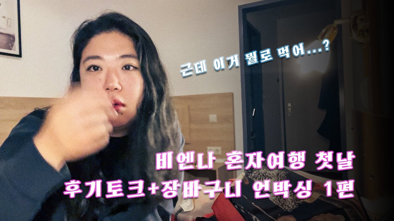 오스트리아 비엔나 혼자여행 첫날- 후기 토크+장바구니 언박싱 1편 브이로그