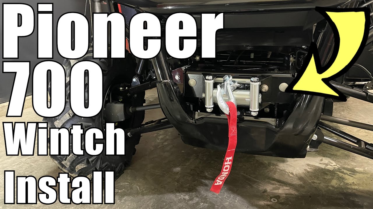 Как установить лебедку Pioneer 700 / Установка лебедки Honda Pioneer 700 SXS 2021 года / MAX’S MO...