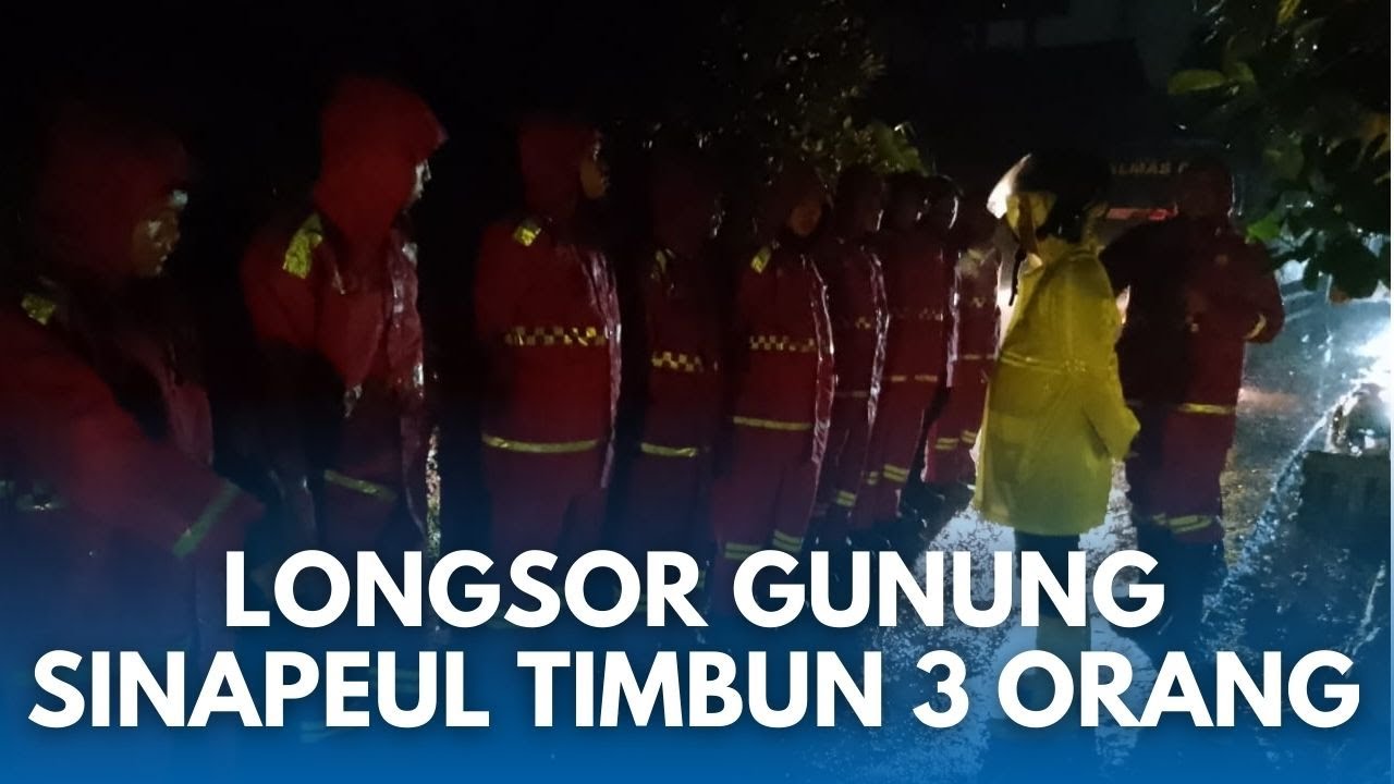 LONGSOR GUNUNG DI ARJASARI BANDUNG! 3 Orang Terkubur Hidup-hidup, Pencarian Malam Dilakukan