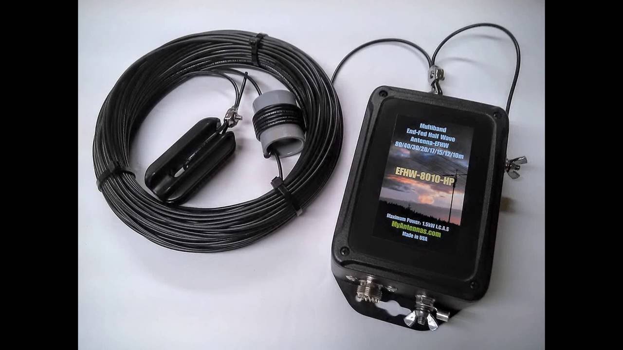 EFHW-8010-HP 1500W ICAS  end fed antenna by MyAntennas.com