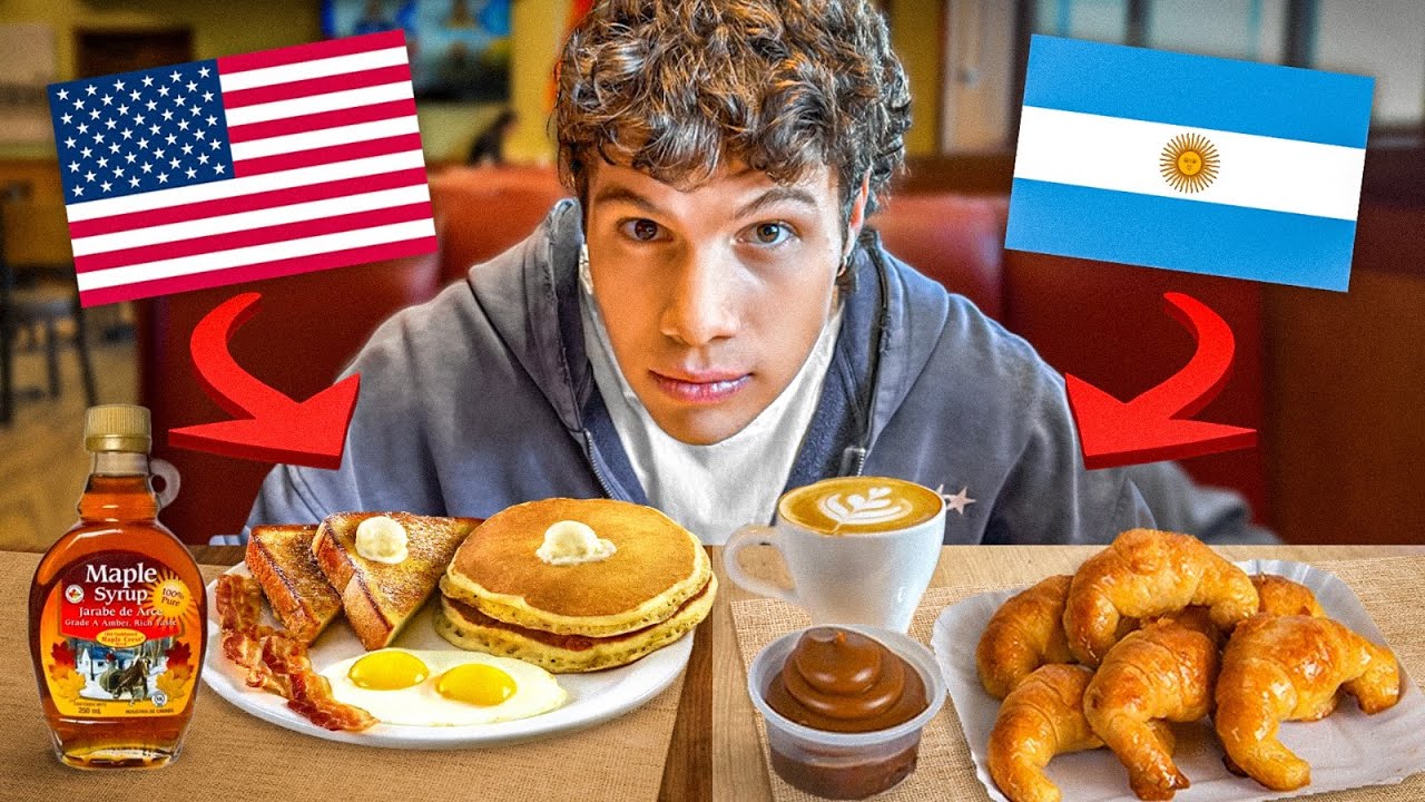 Desayuno en Argentina vs Estados Unidos 🇺🇸