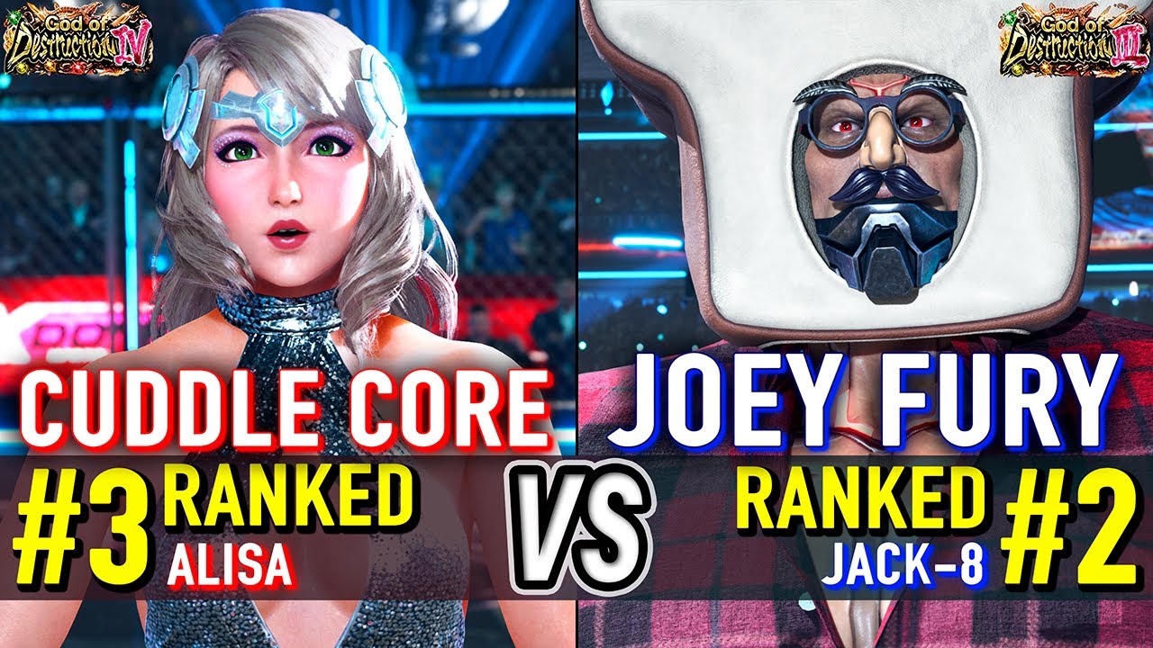 T8 🔥 CUDDLE CORE (#3 Ranked Alisa) vs JOEY FURY (#2 Ranked Jack-8) 🔥 Tekken 8 High Level Gameplay
