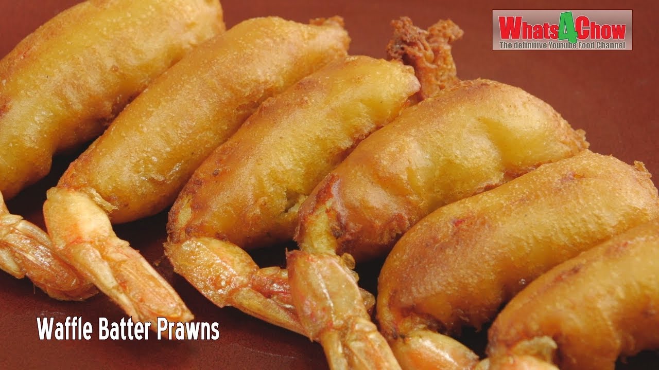 Waffle Batter Prawns - Superb Crispy Deep-Fried Prawns - Crispy Fried Shrimp with a Difference!