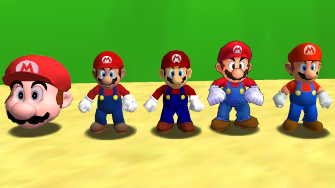 5 New Marios in Super Mario 64 - Full Game 100% Walkthrough