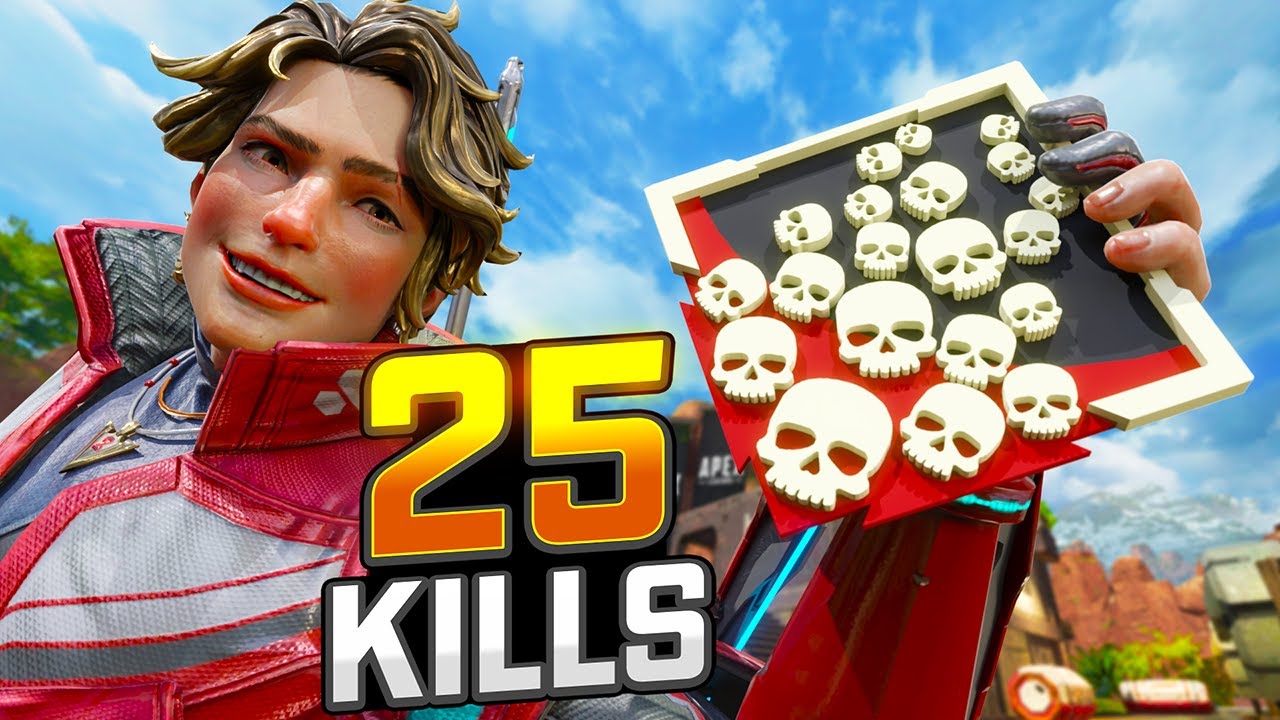 Потрясающе! Спарроу: 25 убийств и 4000 урона в Apex Legends.