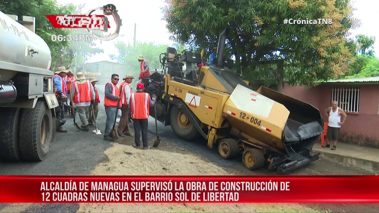 92% de avance en programa Calles para el Pueblo 2020 en Managua &ndash; Nicaragua