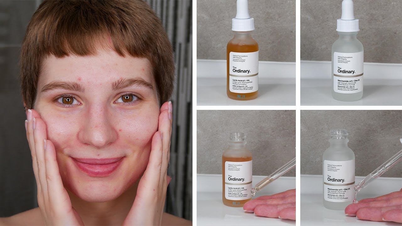 Как использовать The Ordinary Lactic Acid 5% + HA или 10% и Niacinamide 10% + Zinc 1% вместе?