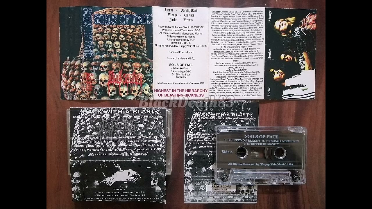 SOILS OF FATE - Blood Serology (Demo 1998)