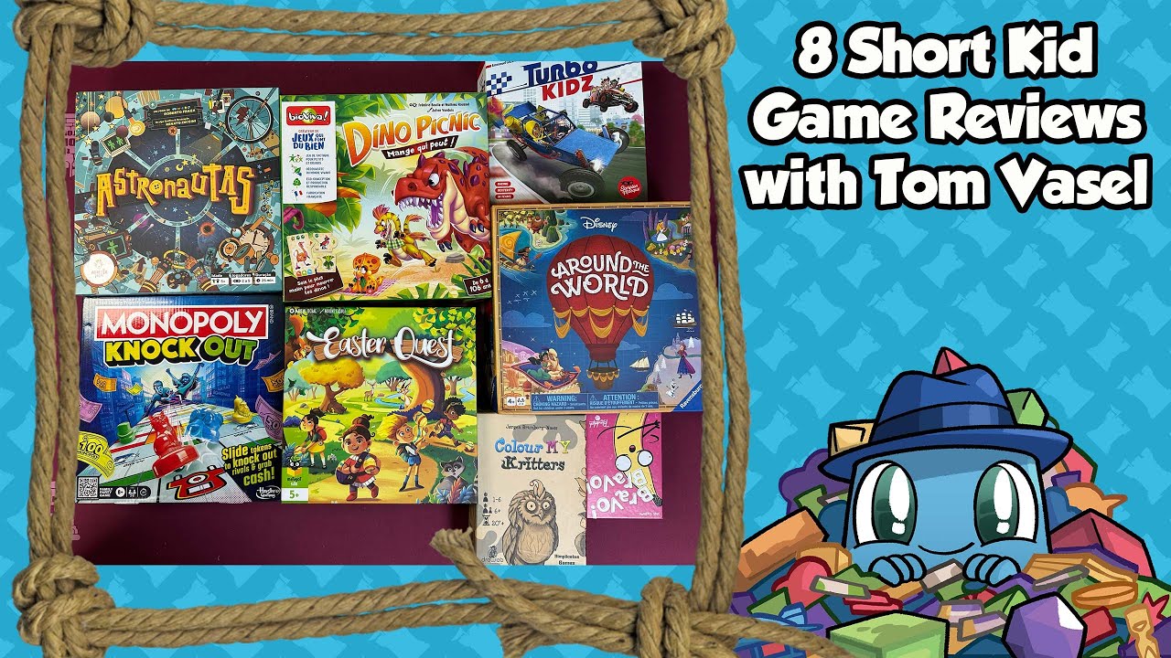 8 Short Kid Game Reviews - with Tom Vasel