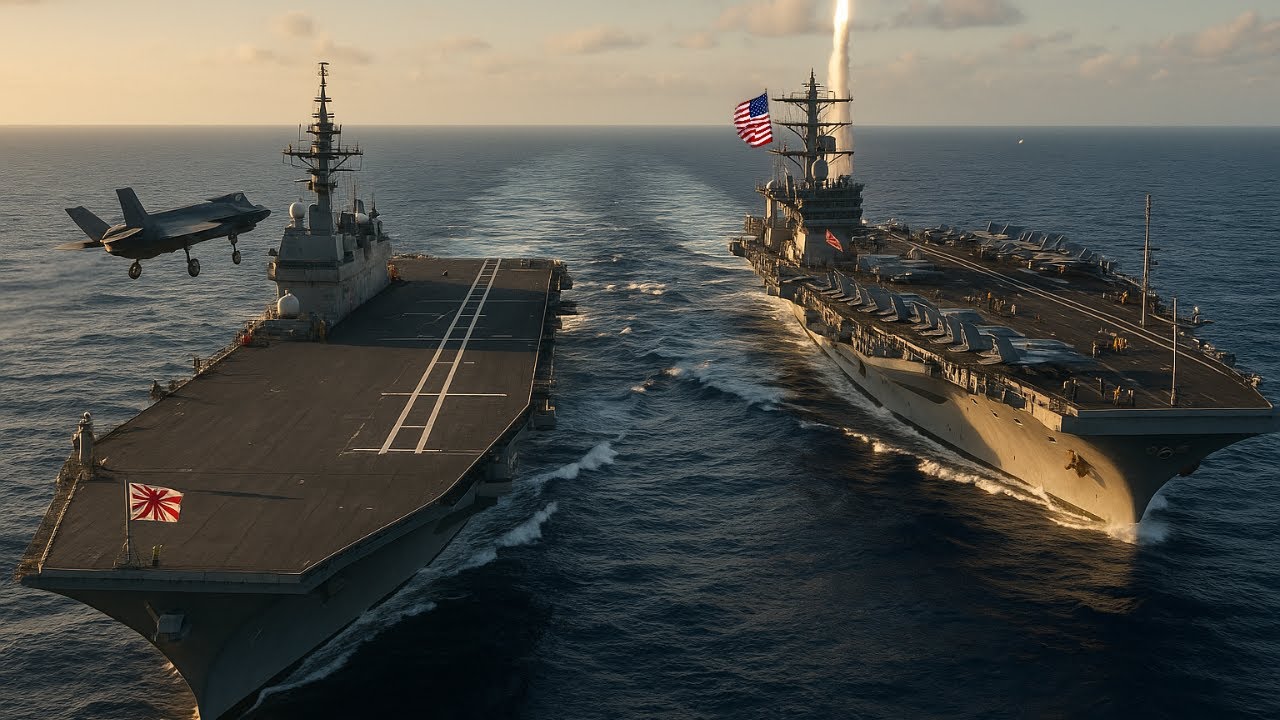 When Japan&rsquo;s NEW Aircraft Carrier Met the US Navy, Then THIS Happened...