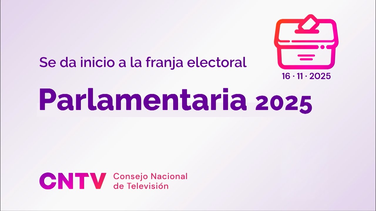 Emisi&oacute;n Franja Electoral CNTV Parlamentaria 2025 - 29 de octubre - 20:40 hrs