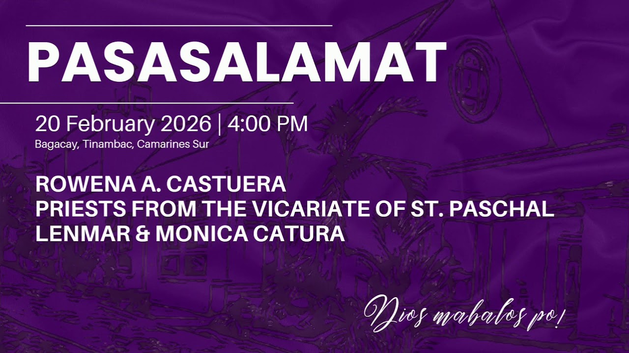 LIVE MASS: VIERNES PAKA PANGUROS