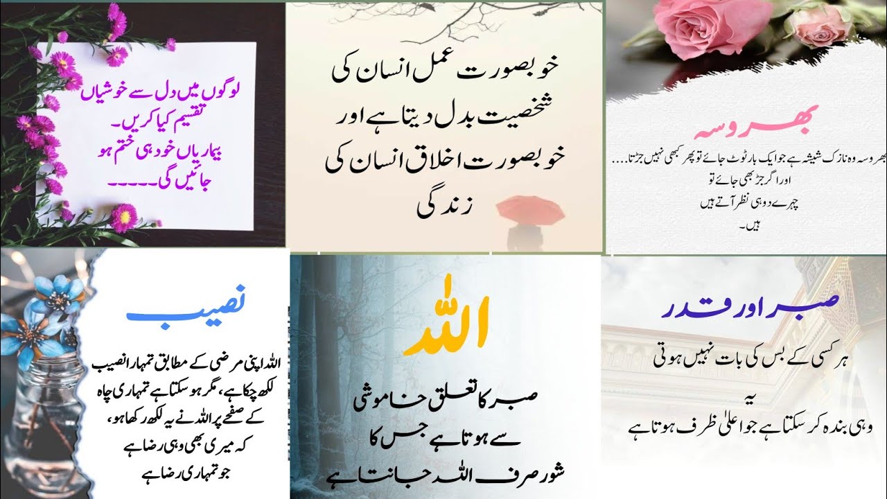 Golden Words In Urdu | Quotes About Allah In Urdu | Heart Touching Islamic quotes 