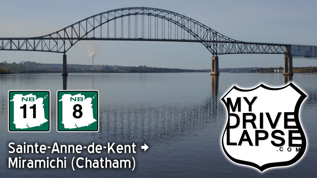 The Drive into Miramichi on New Brunswick 11 Dashcam