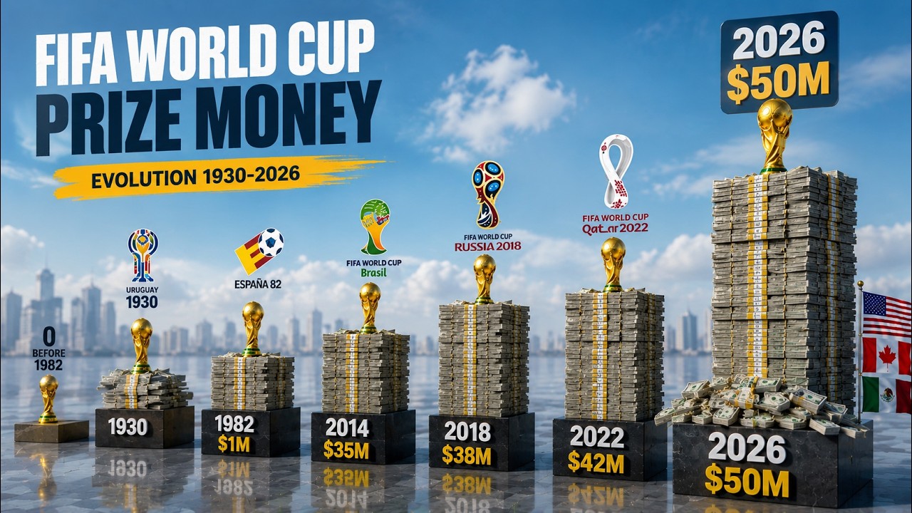 FIFA World Cup Prize Money Evolution💰🏆