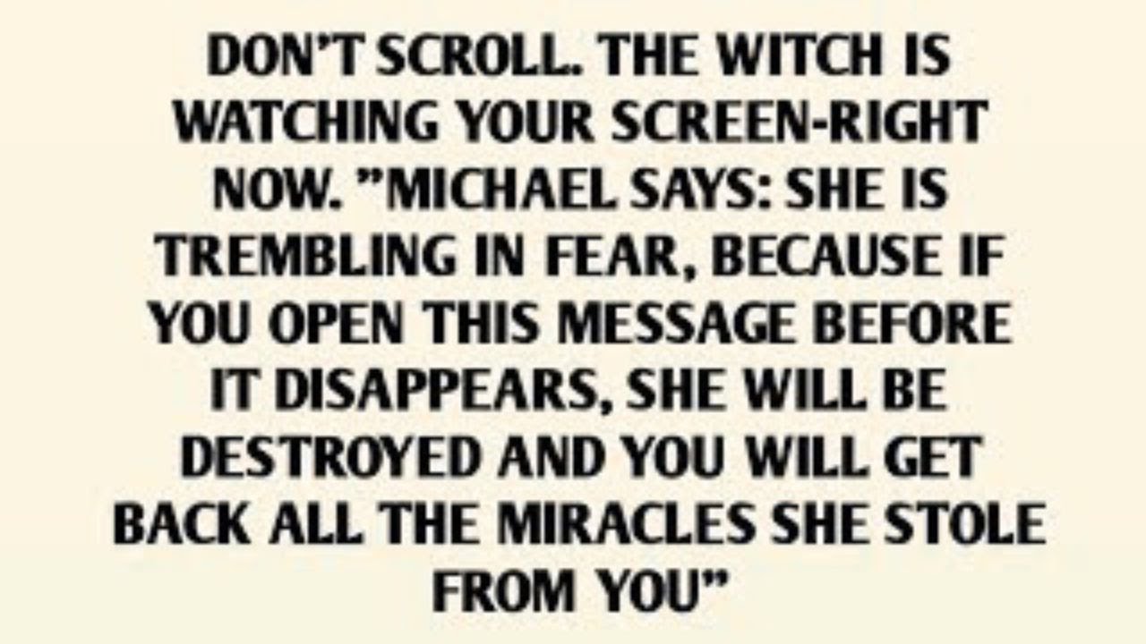 DON'T SCROLL. THE WITCH IS WATCHING YOUR SCREEN-RIGHT NOW. 