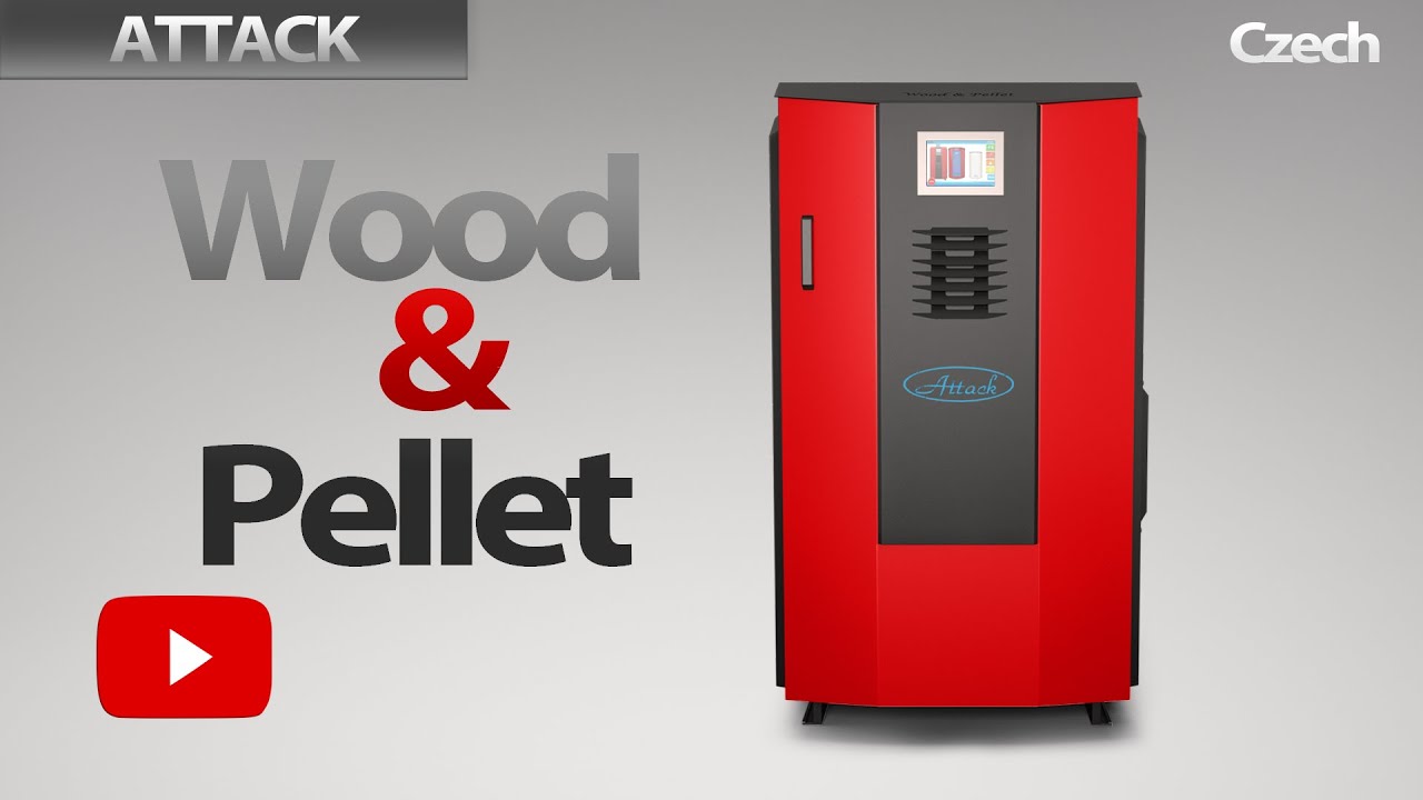 ATTACK WOOD & PELLET - N&aacute;vod k zat&aacute;pěn&iacute; a či&scaron;těn&iacute; kombinovan&eacute;ho kotle