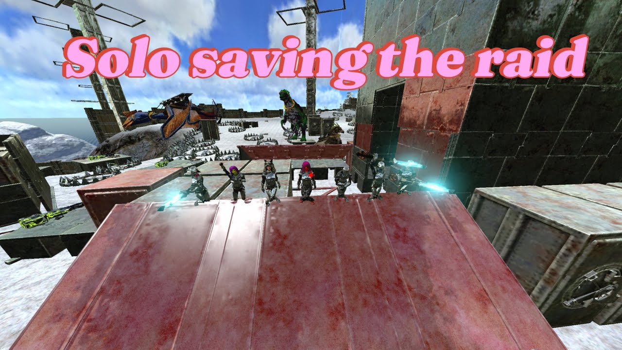 They Sent 2 Tribes to defend… I Sent Them Back. Solo defended the raid from 2 tribes ARK MOBILE PVP