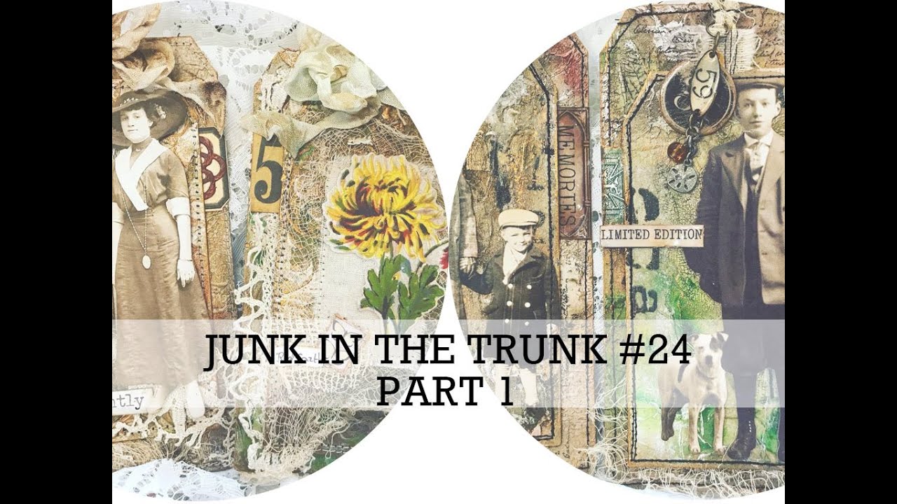 **JUNK IN THE TRUNK** #24  Using Scrap card & Napkin waste Part 1