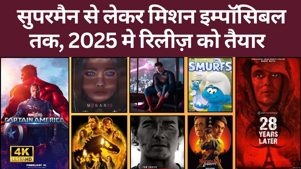 Top 10 Upcoming Hollywood Movies | Upcoming Hollywood Movies 2025 | Superman | Captain America