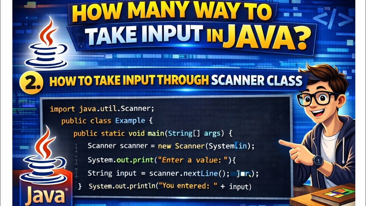 How to take input through Scanner class in Java? Part-5 #coding #programming #codingforbeginners
